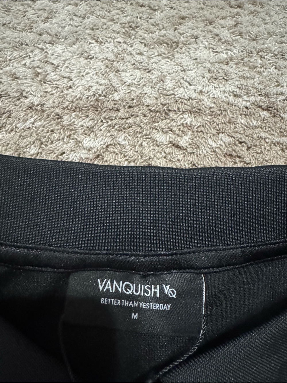 VANQUISH BLACK OVERSIZED BOXY FOOTBALL JERSEY - Picture 3 of 3